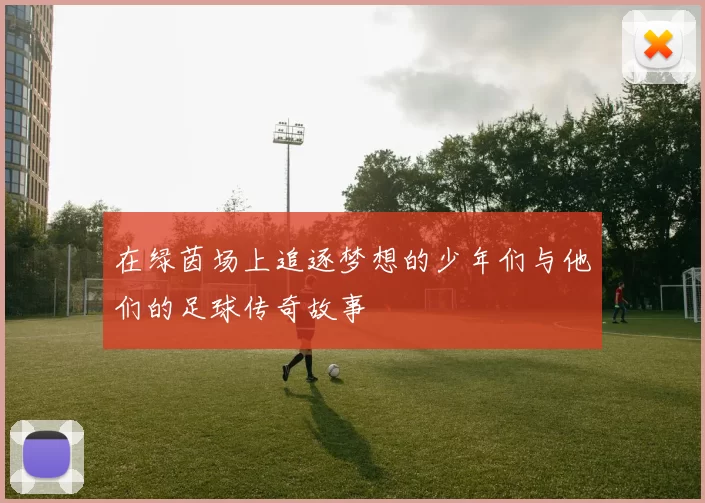 在绿茵场上追逐梦想的少年们与他们的足球传奇故事